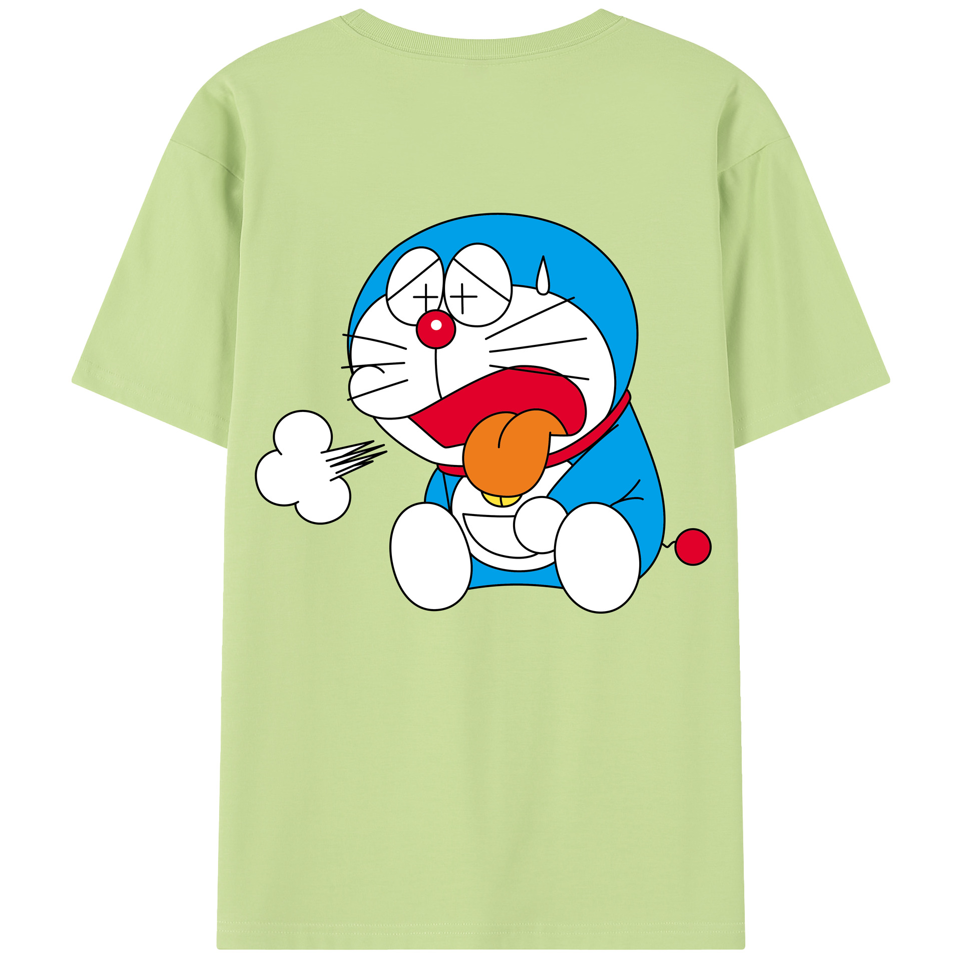 （画像用） ドラえもん Doraemon 綿100％半袖Tシャツ（背面プリント）